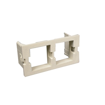 Wiremold 2A DUAL   AVAYA UNLOADED, MODULE ACCEPTS M SERIES JACKS, GRAY 360487